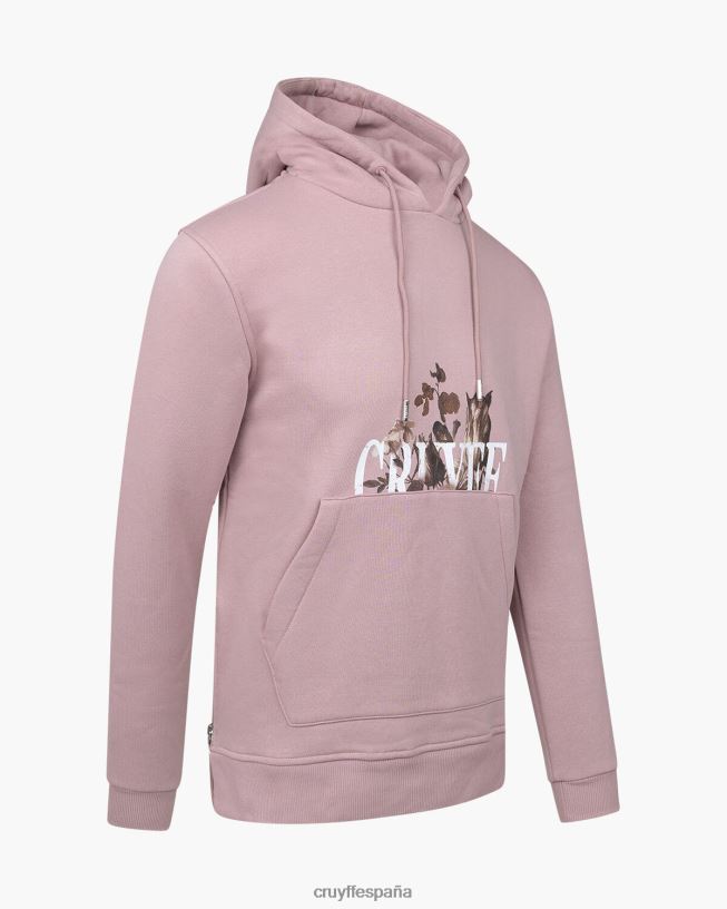 sudadera con capucha Cruyff hombres rosa D6DNB657 sudadera