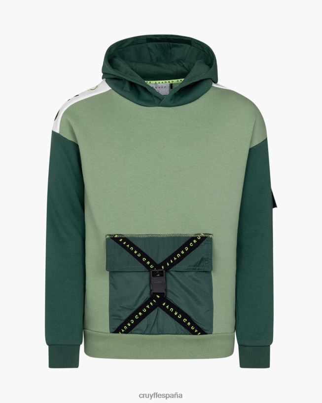 sudadera con capucha Cruyff júnior verde D6DNB1173 sudadera