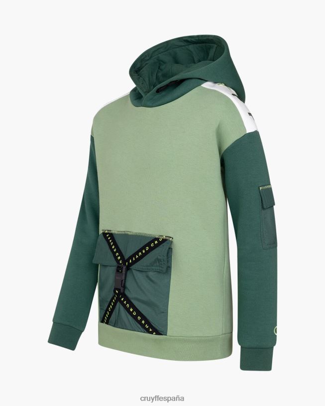 sudadera con capucha Cruyff júnior verde D6DNB1173 sudadera