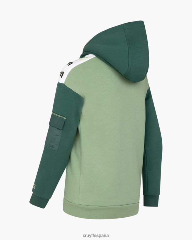 sudadera con capucha Cruyff júnior verde D6DNB1173 sudadera