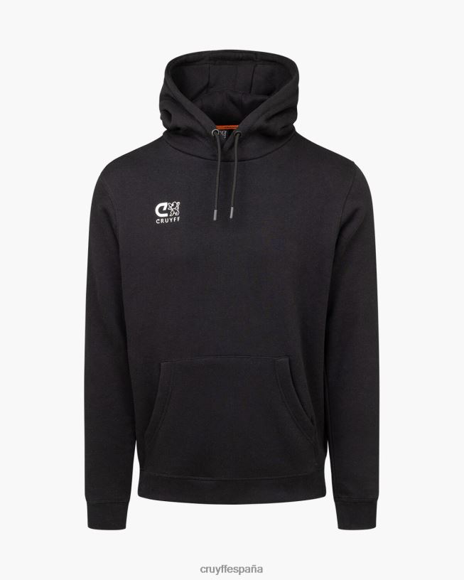 sudadera con capucha core Cruyff hombres negro D6DNB805 sudadera