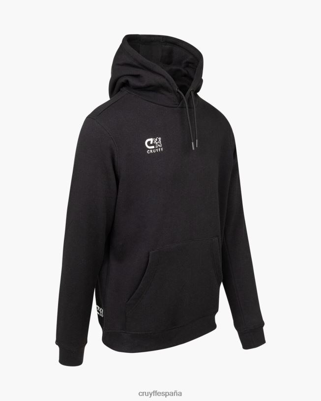 sudadera con capucha core Cruyff hombres negro D6DNB805 sudadera