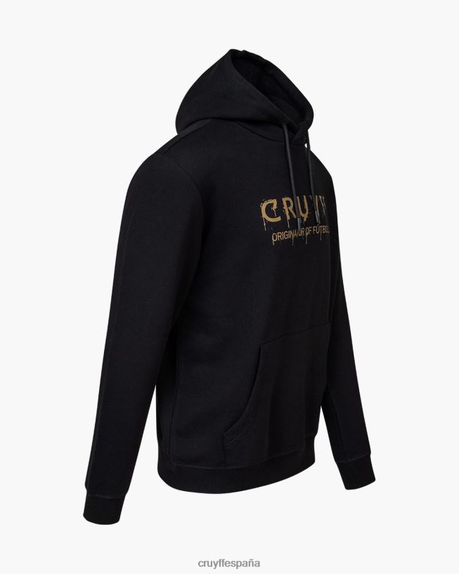 sudadera con capucha de grafiti Cruyff hombres negro D6DNB465 sudadera
