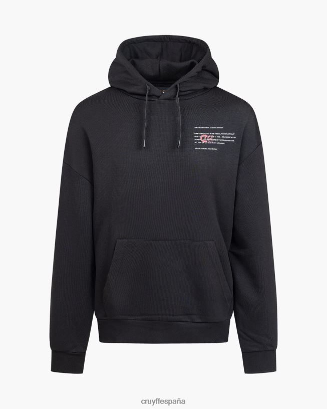 sudadera con capucha de los ángeles Cruyff hombres negro D6DNB558 sudadera
