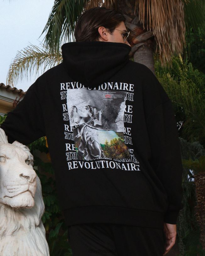 sudadera con capucha de los ángeles Cruyff hombres negro D6DNB558 sudadera