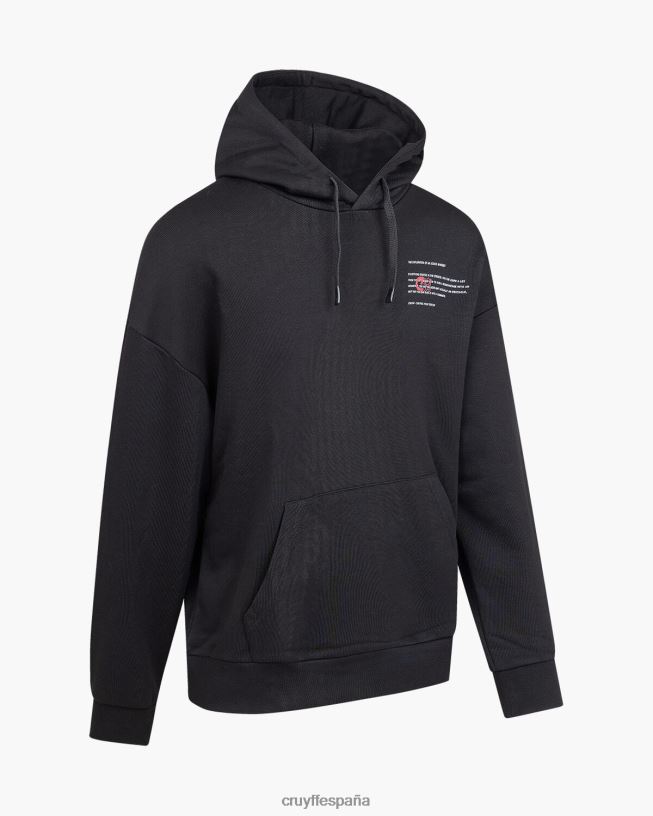 sudadera con capucha de los ángeles Cruyff hombres negro D6DNB558 sudadera