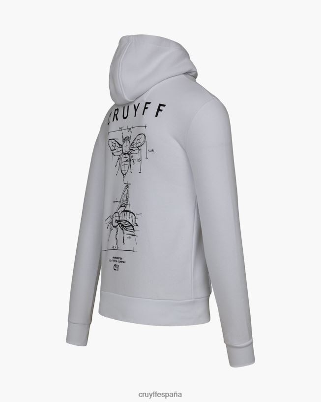 sudadera con capucha del paquete de la ciudad Cruyff hombres blanco D6DNB463 sudadera