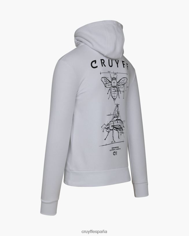 sudadera con capucha del paquete de la ciudad Cruyff hombres blanco D6DNB463 sudadera