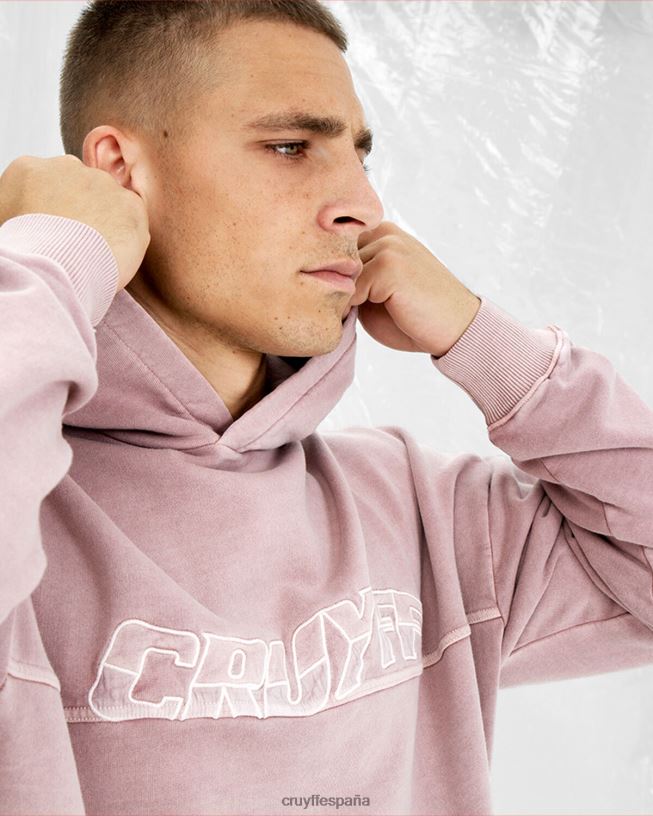 sudadera con capucha raoul Cruyff hombres rosa D6DNB677 sudadera