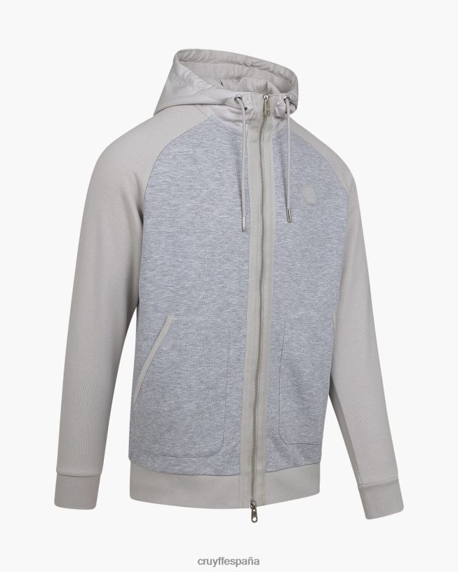 sudadera galanzo fz Cruyff hombres gris claro D6DNB400 sudadera