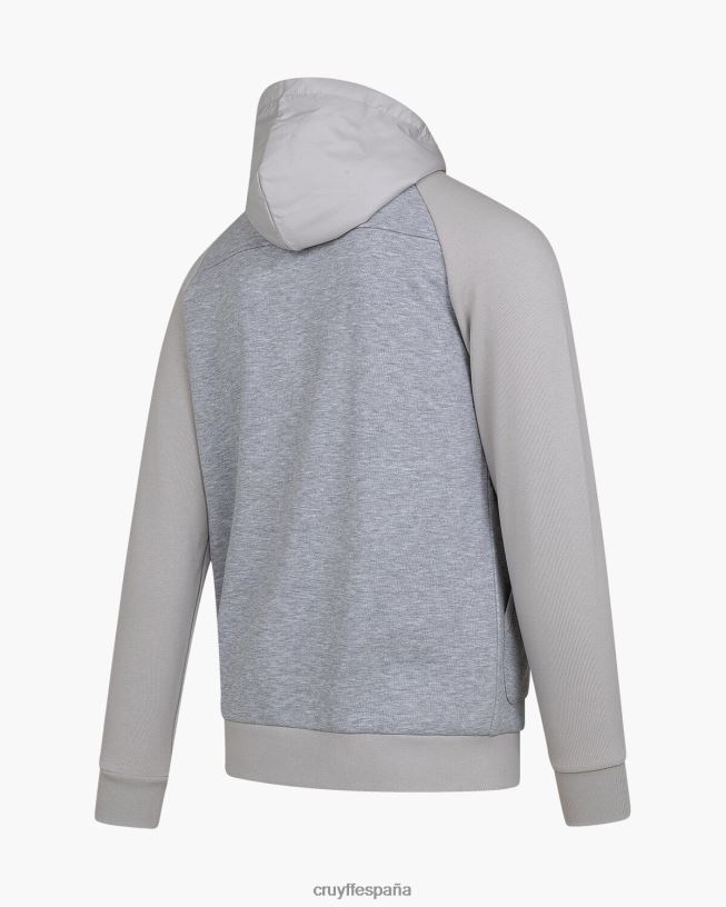 sudadera galanzo fz Cruyff hombres gris claro D6DNB400 sudadera