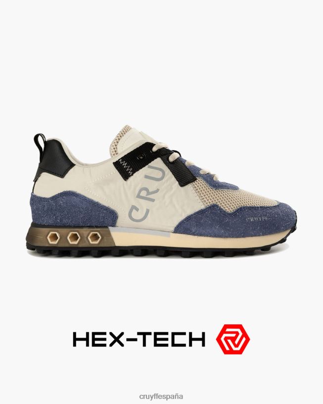 superbia tecnología hexagonal Cruyff hombres crema D6DNB179 zapatillas