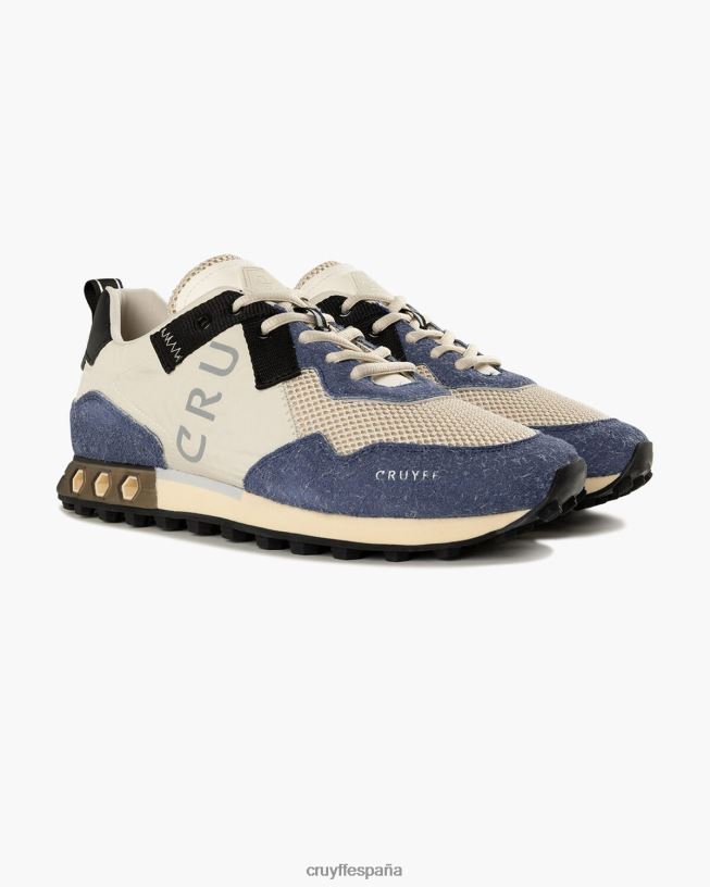 superbia tecnología hexagonal Cruyff hombres crema D6DNB179 zapatillas