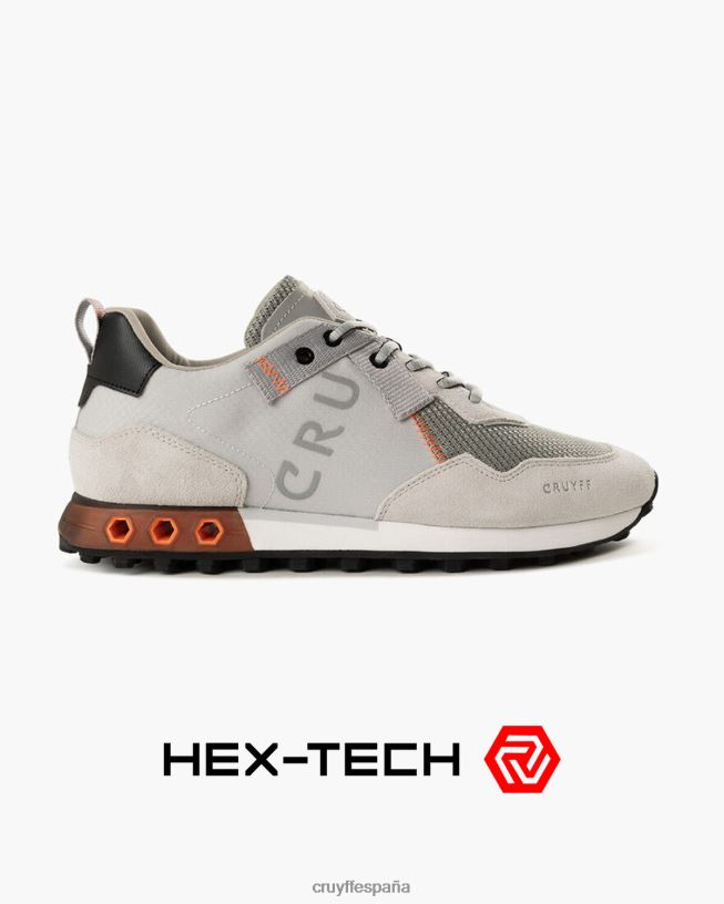 superbia tecnología hexagonal Cruyff hombres gris claro D6DNB232 zapatillas