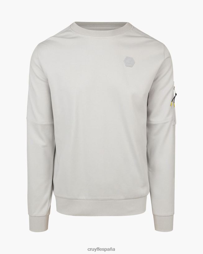 suéter de ayuda Cruyff hombres gris claro D6DNB31 suéter