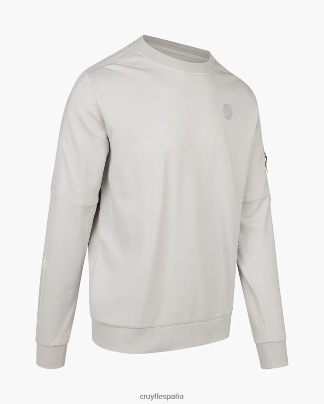 suéter de ayuda Cruyff hombres gris claro D6DNB31 suéter
