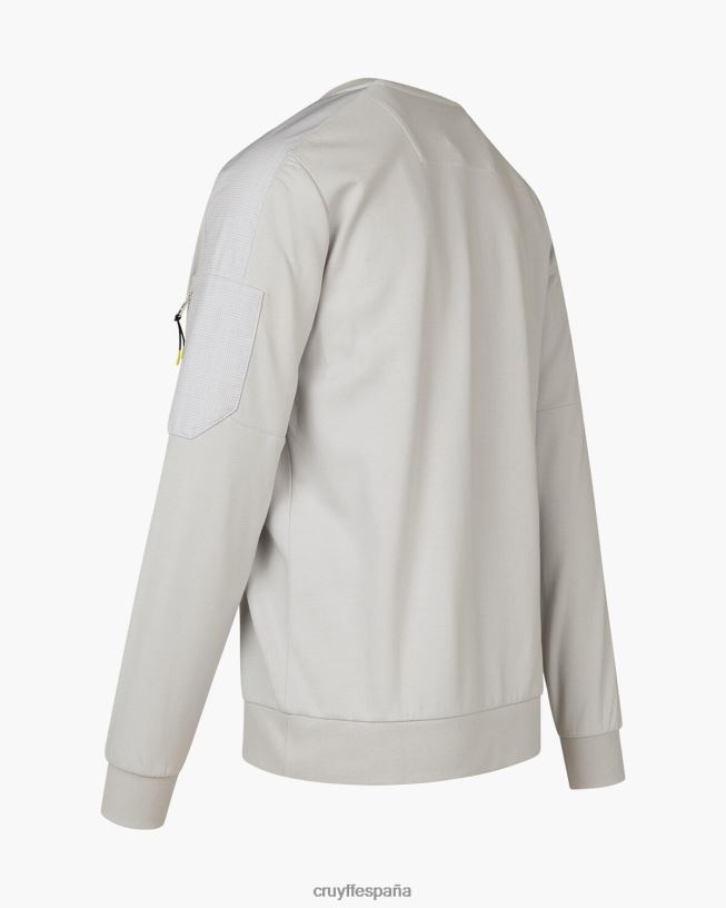 suéter de ayuda Cruyff hombres gris claro D6DNB31 suéter