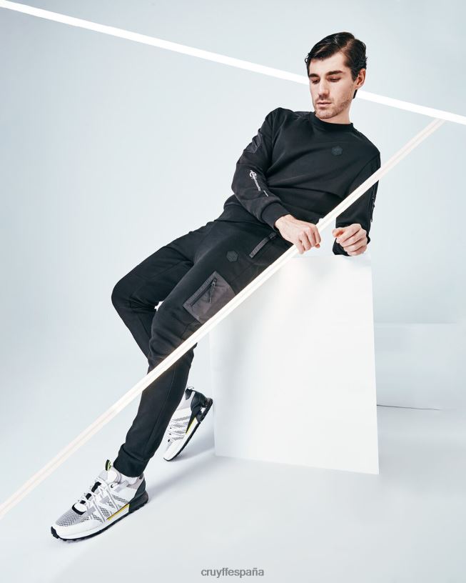 suéter de ayuda Cruyff hombres negro D6DNB30 suéter