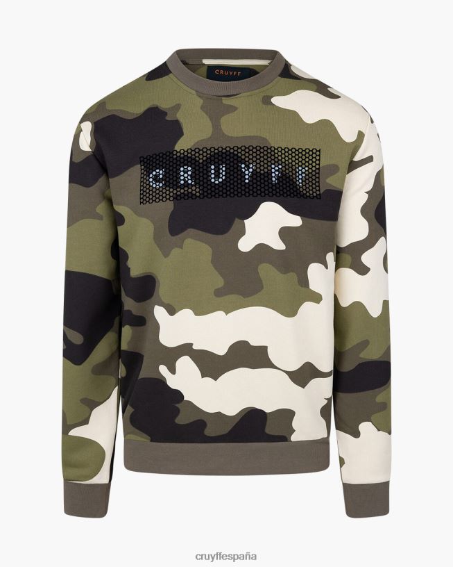 suéter de camuflaje Cruyff hombres ejercito verde D6DNB555 suéter