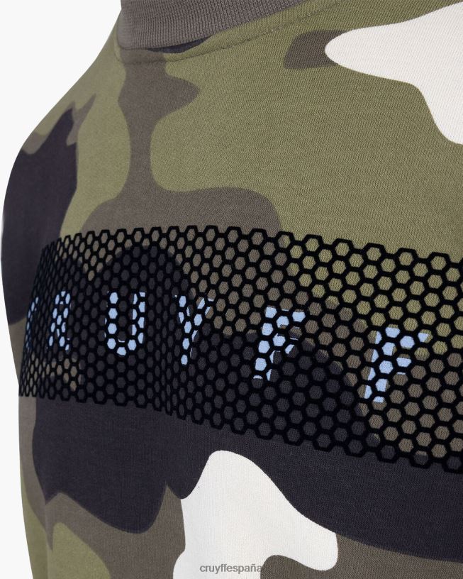 suéter de camuflaje Cruyff hombres ejercito verde D6DNB555 suéter