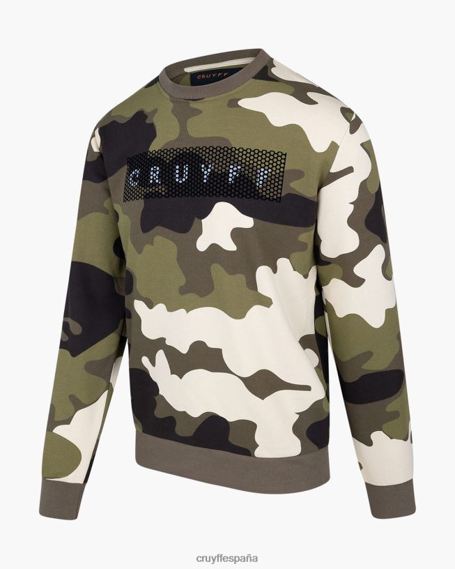 suéter de camuflaje Cruyff hombres ejercito verde D6DNB555 suéter