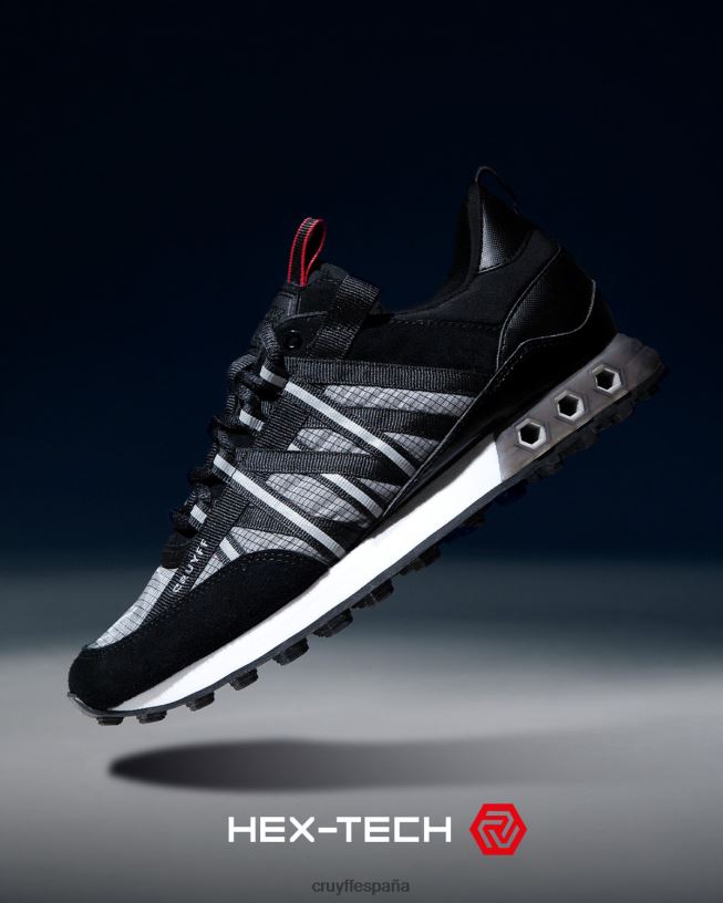 tecnología hexadecimal de miedo Cruyff hombres Gris oscuro D6DNB211 zapatillas