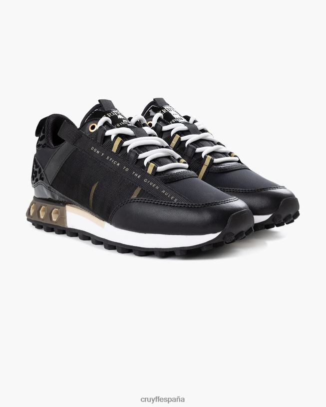 tecnología hexadecimal de miedo Cruyff mujer negro D6DNB942 zapatillas