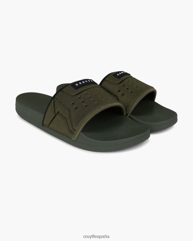 tobogán de buceo Cruyff hombres verde/negro D6DNB714 diapositivas