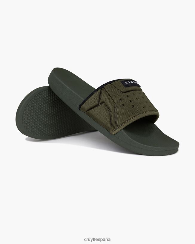 tobogán de buceo Cruyff hombres verde/negro D6DNB714 diapositivas