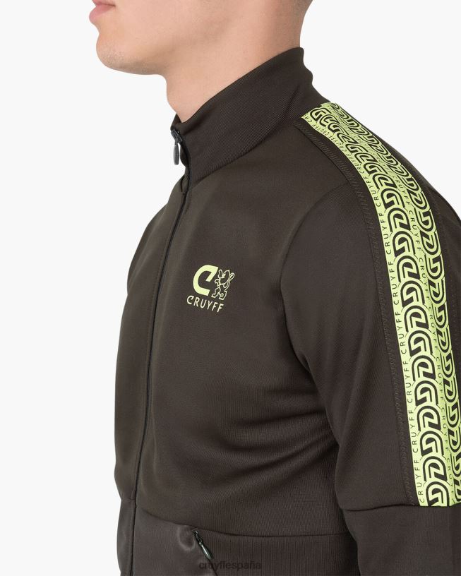 top de chándal alvaro Cruyff hombres verde amarillo D6DNB932 chaqueta