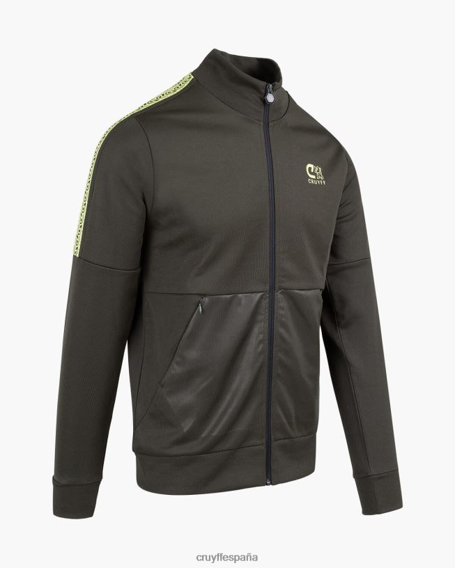 top de chándal alvaro Cruyff hombres verde amarillo D6DNB932 chaqueta