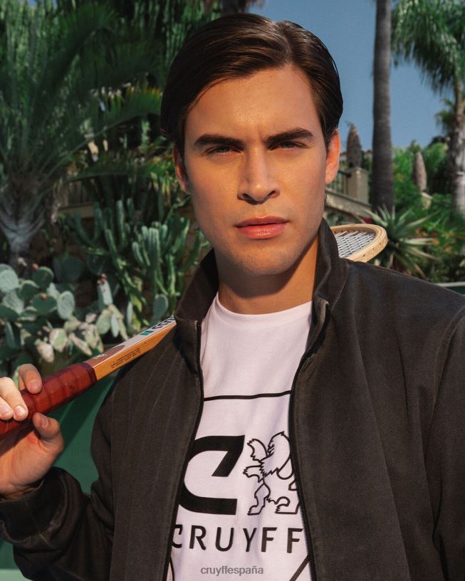 top de chándal chiado Cruyff hombres Gris oscuro D6DNB540 chaqueta