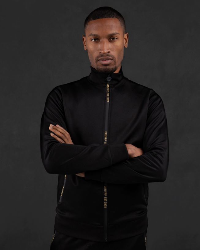 top de chándal enzo Cruyff hombres negro D6DNB928 chaqueta