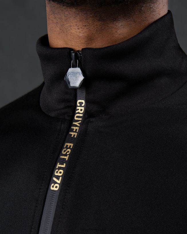 top de chándal enzo Cruyff hombres negro D6DNB928 chaqueta