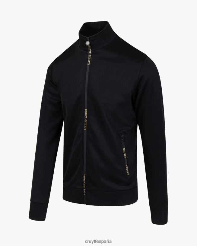 top de chándal enzo Cruyff hombres negro D6DNB928 chaqueta
