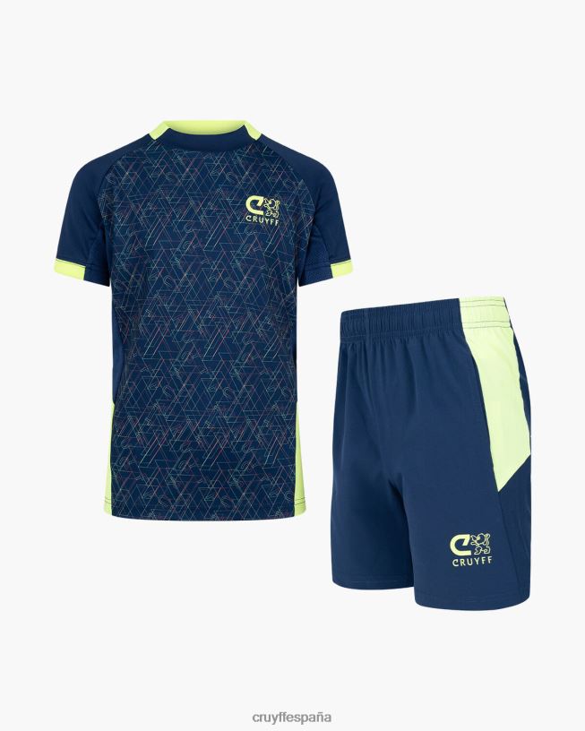 traje de carrera Cruyff júnior azul marino/amarillo D6DNB1194 trajes