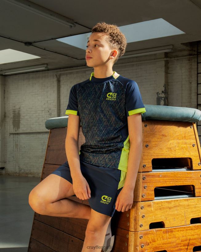 traje de carrera Cruyff júnior azul marino/amarillo D6DNB1194 trajes