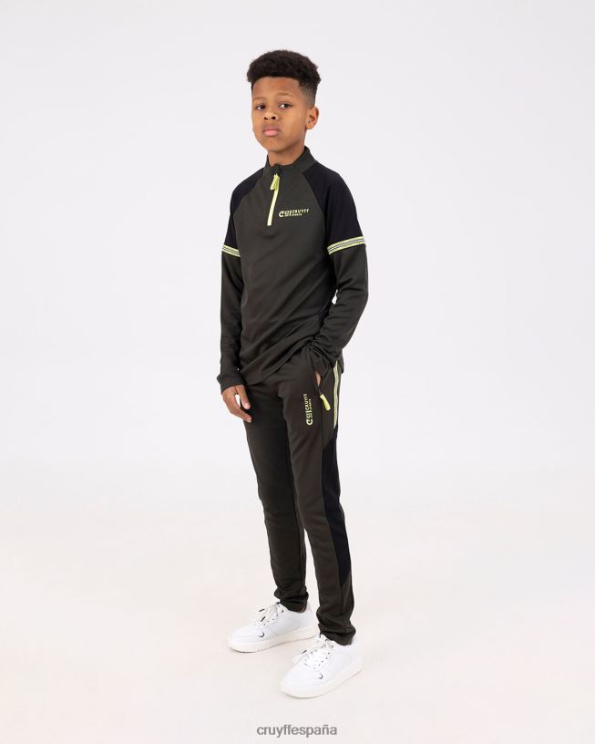 traje de diapositivas Cruyff júnior ejercito verde D6DNB1116 trajes