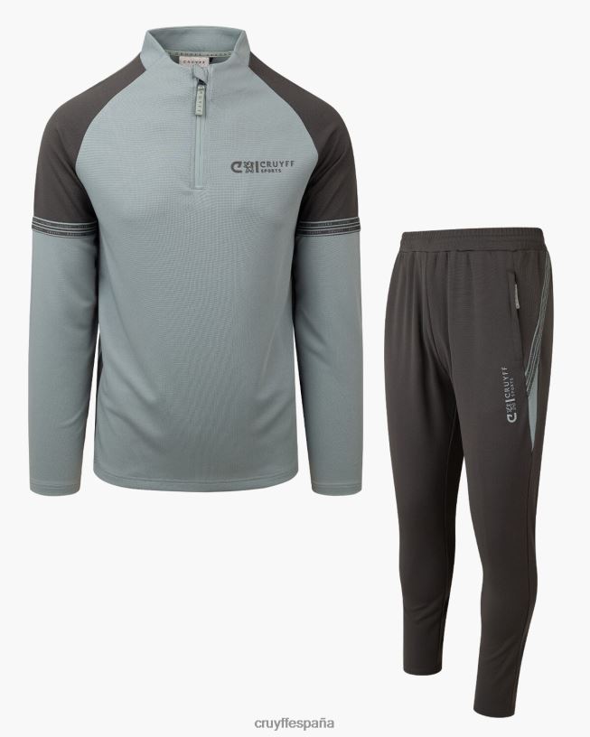 traje de diapositivas Cruyff júnior gris azulado D6DNB1117 trajes