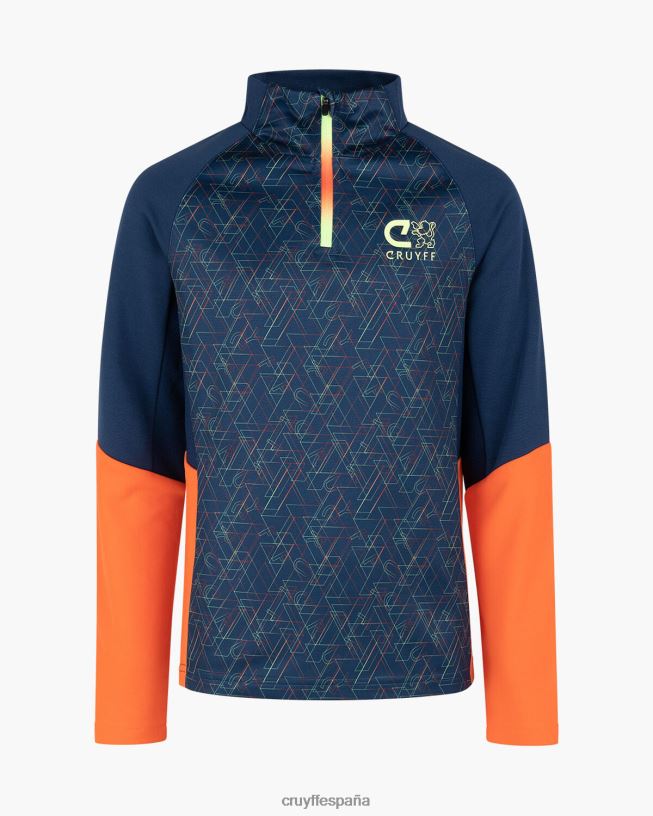 traje de esquina Cruyff júnior azul marino/naranja D6DNB1200 trajes