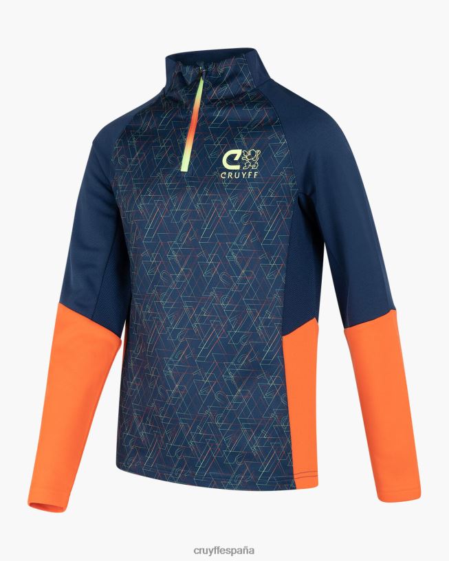 traje de esquina Cruyff júnior azul marino/naranja D6DNB1200 trajes