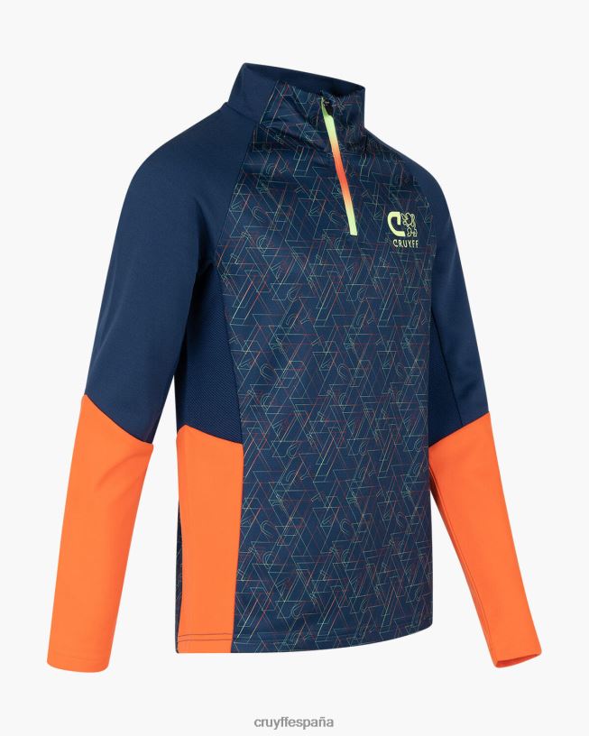 traje de esquina Cruyff júnior azul marino/naranja D6DNB1200 trajes