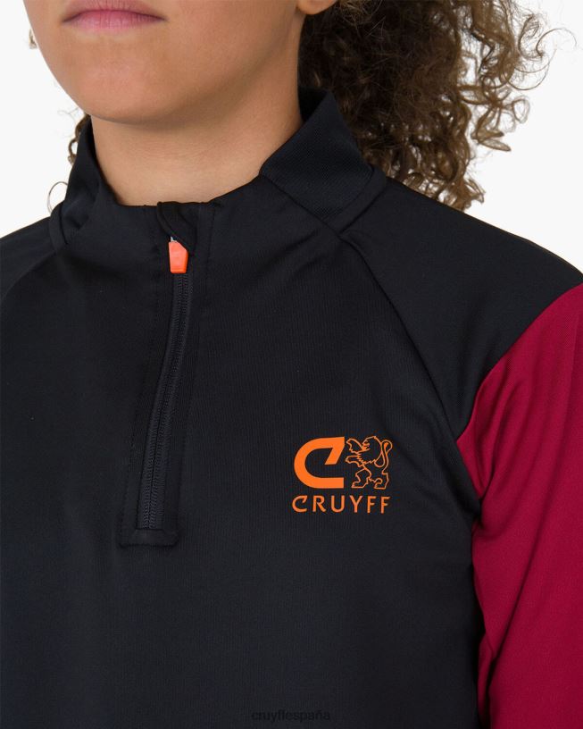 traje de esquina Cruyff júnior negro/rojo D6DNB1326 trajes
