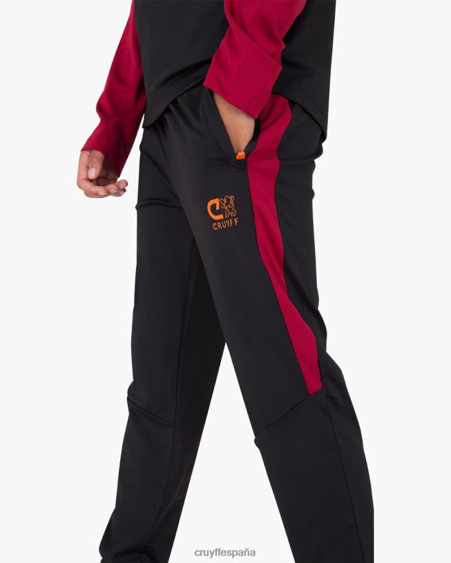 traje de esquina Cruyff júnior negro/rojo D6DNB1326 trajes