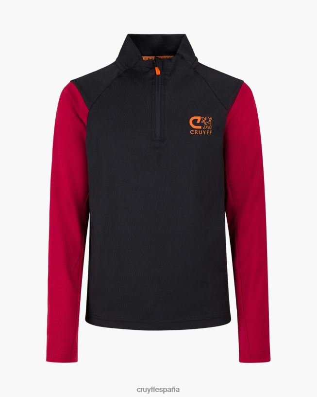 traje de esquina Cruyff júnior negro/rojo D6DNB1326 trajes