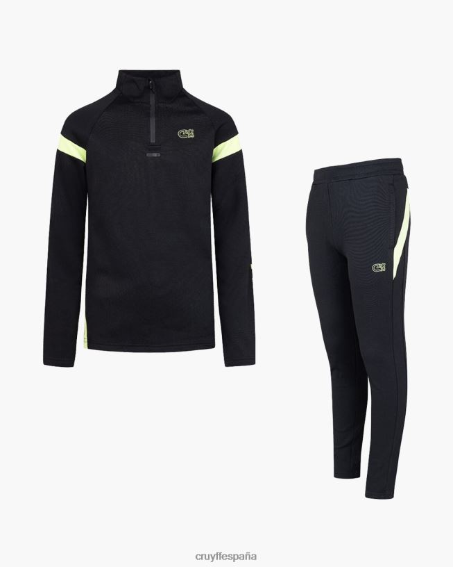 traje de esquina Cruyff júnior verde negro D6DNB1135 trajes