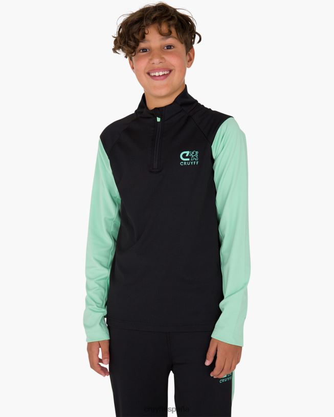 traje de esquina Cruyff júnior verde negro D6DNB1328 trajes