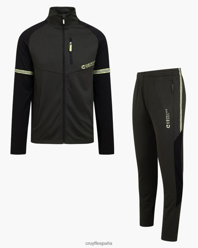 traje de pececillo Cruyff hombres ejercito verde D6DNB251 trajes