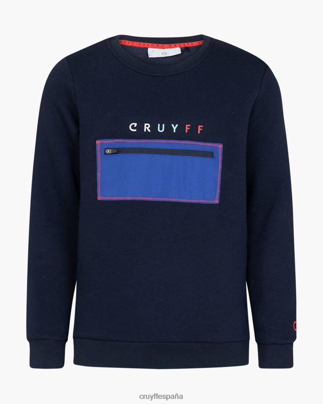 traje de podadoras cuello redondo Cruyff júnior Azul marino D6DNB1157 trajes