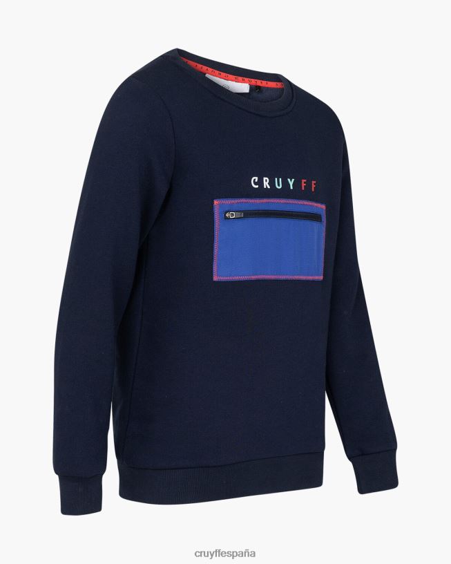 traje de podadoras cuello redondo Cruyff júnior Azul marino D6DNB1157 trajes